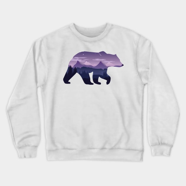 Bear Wonder Crewneck Sweatshirt by AmazingArtMandi